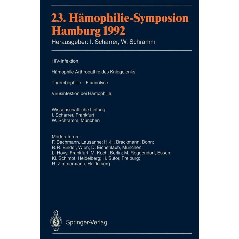 23. Hämophilie-Symposion