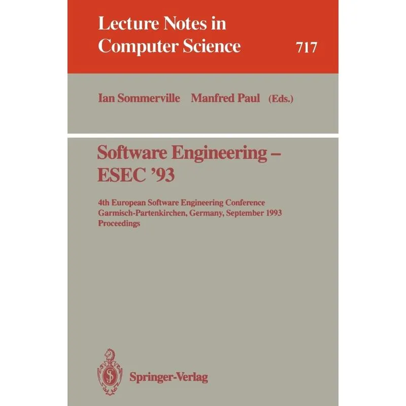Software Engineering - ESEC 93