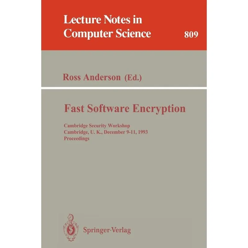 Fast Software Encryption