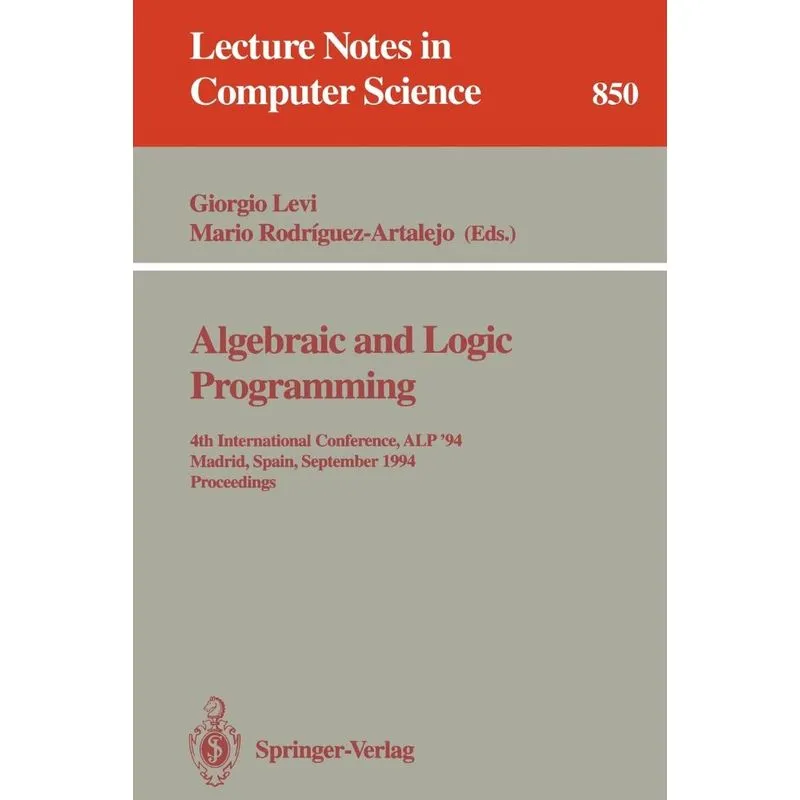 Algebraic and Logic Programming