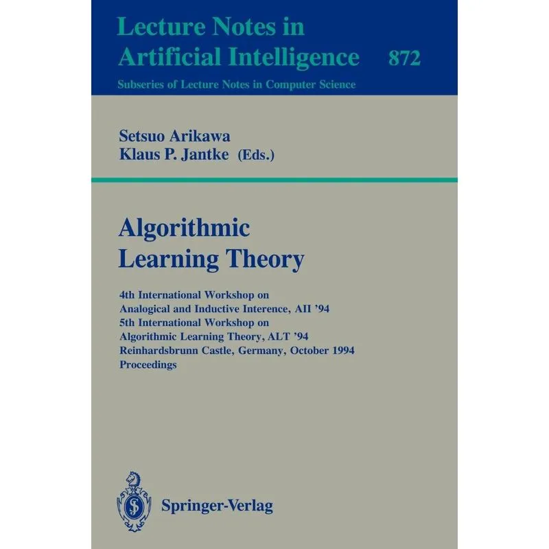 Algorithmic Learning Theory