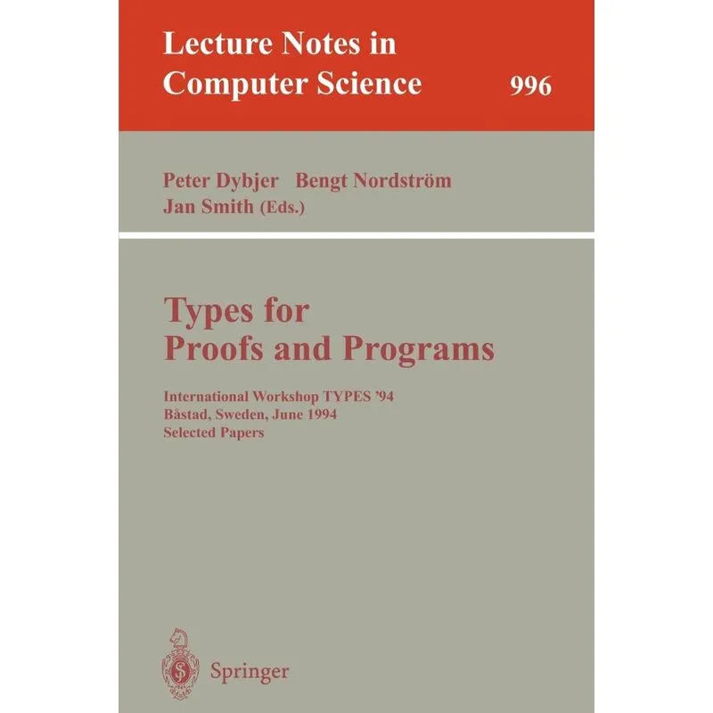 Types for Proofs and Programs