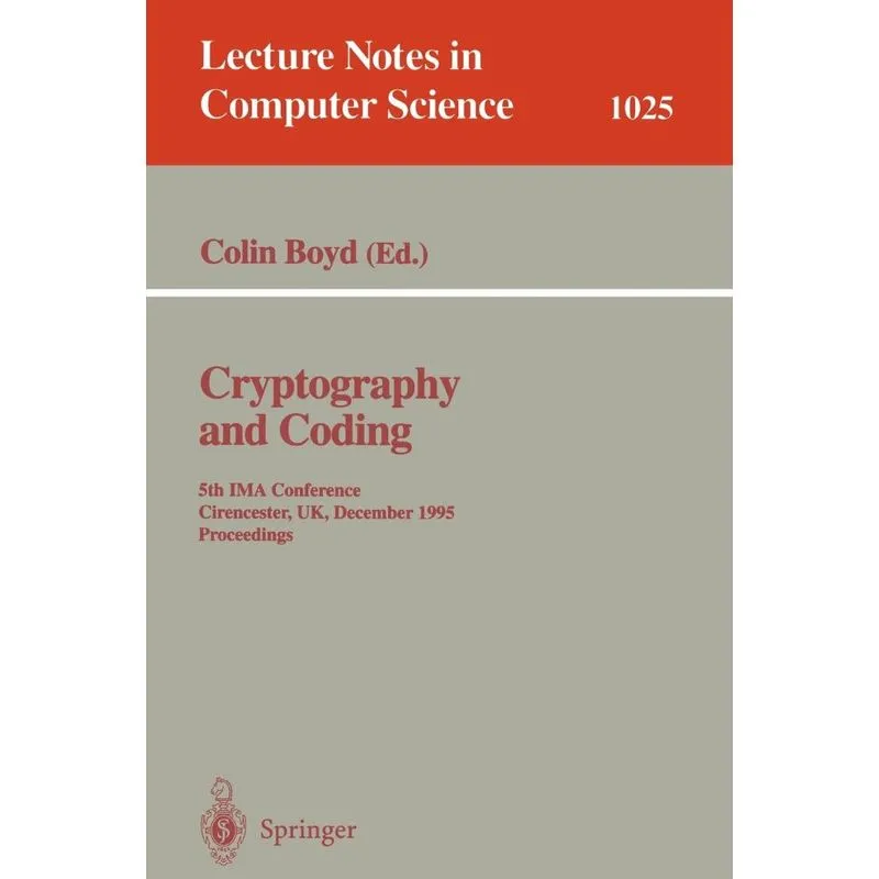 Cryptography and Coding