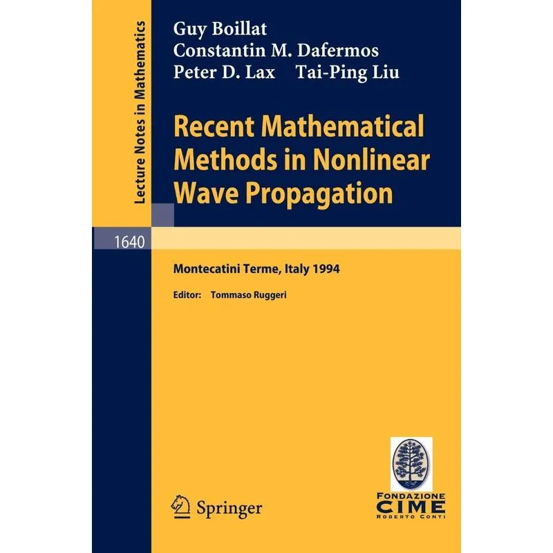 Recent Mathematical Methods in Nonlinear Wave Propagation