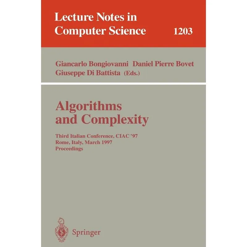Algorithms and Complexity