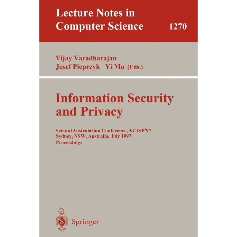Information Security and Privacy