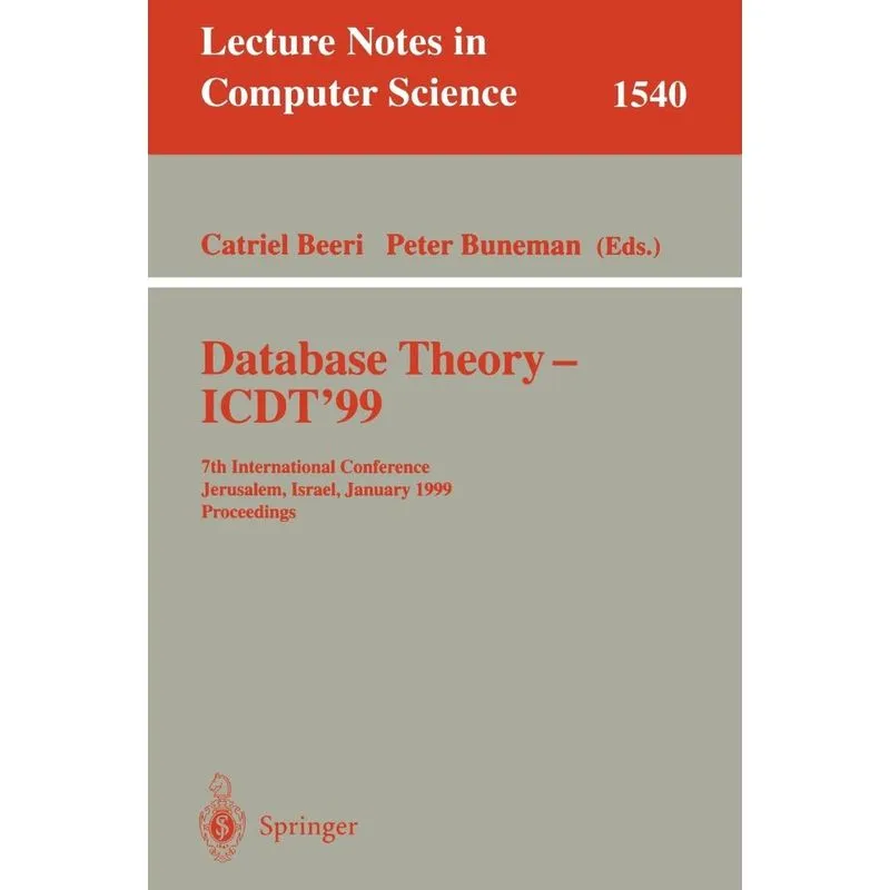 Database Theory - ICDT99