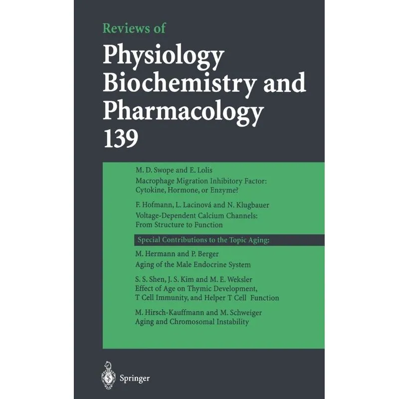 Reviews of Physiology, Biochemistry and Pharmacology 139