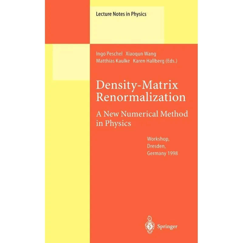 Density-Matrix Renormalization - A New Numerical Method in