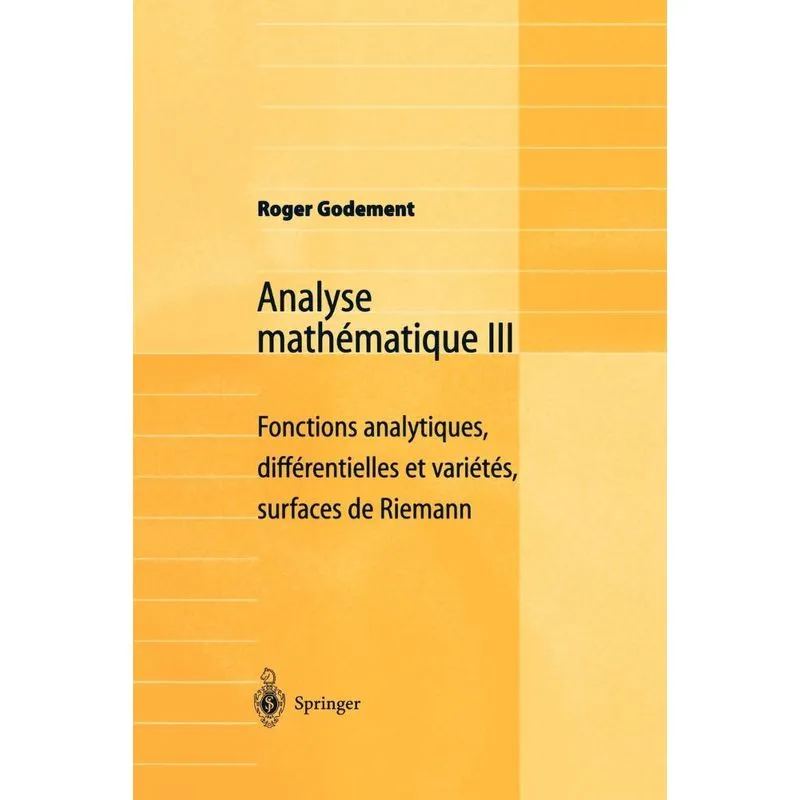 Analyse mathématique III