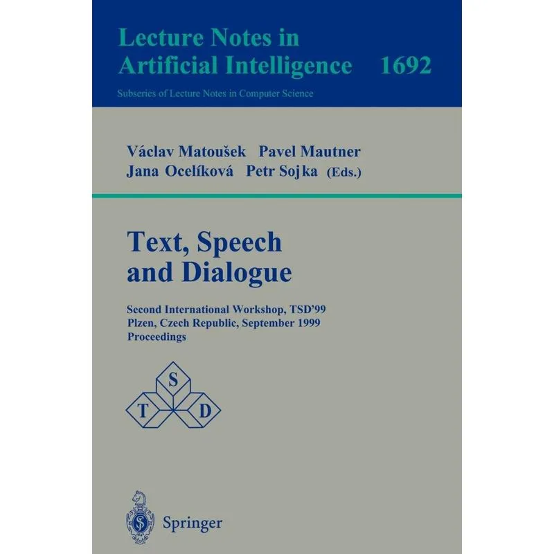 Text, Speech and Dialogue
