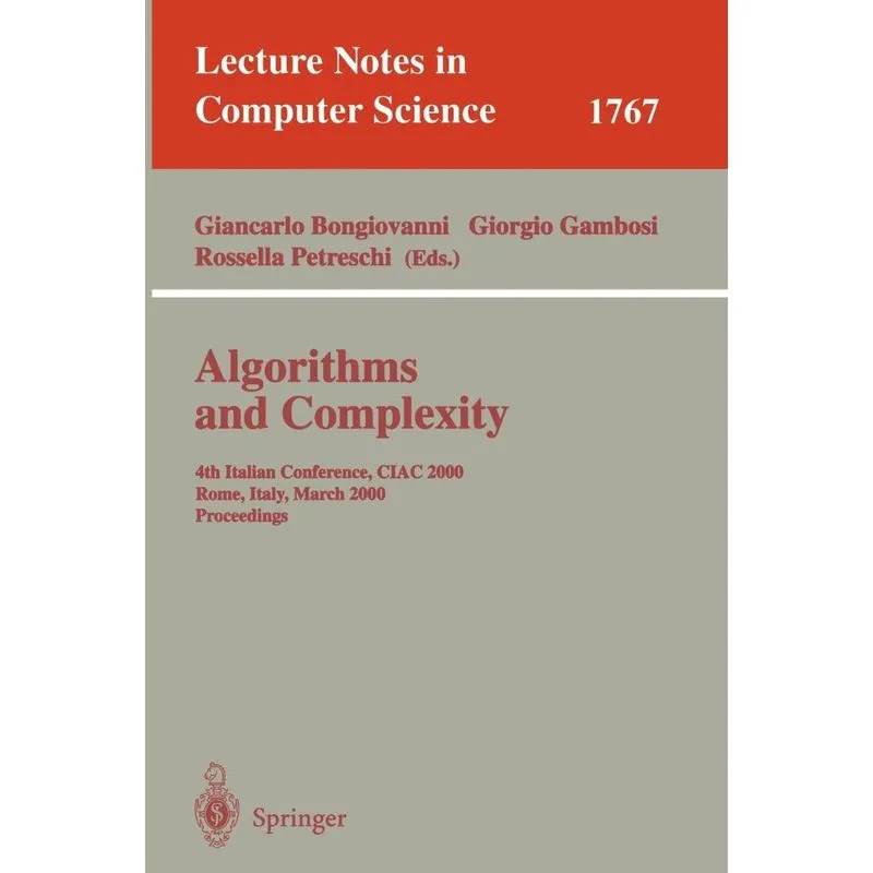 Algorithms and Complexity