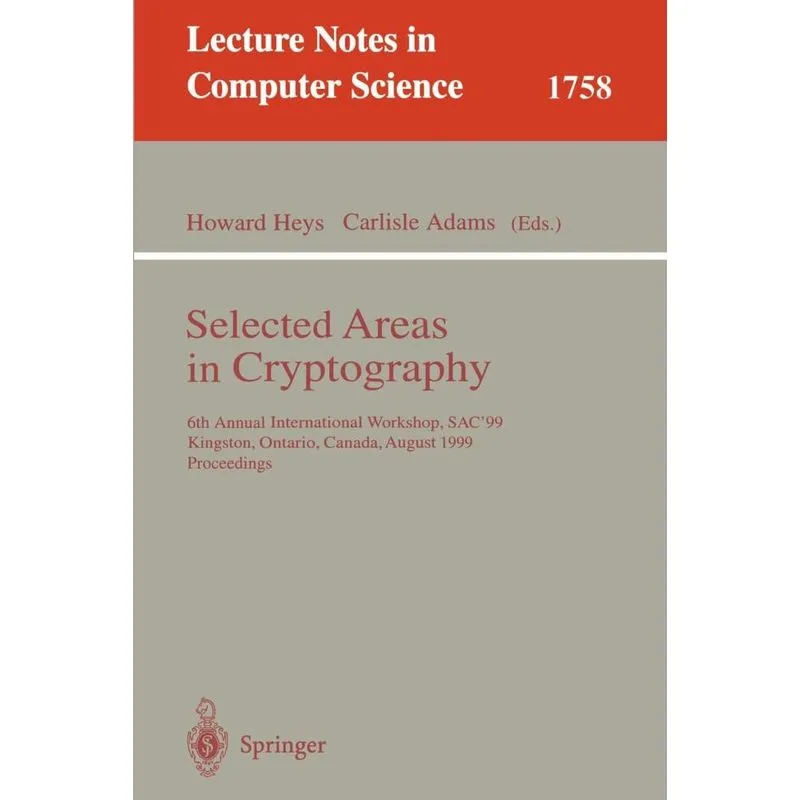 Selected Areas in Cryptography