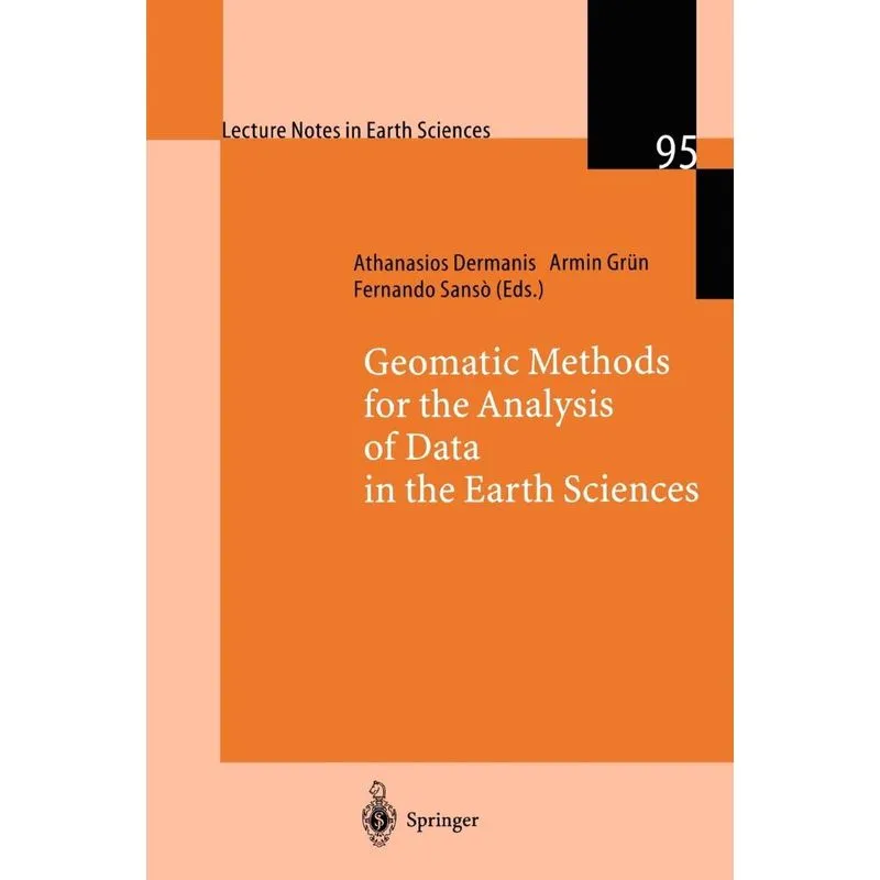 Geomatic Methods for the Analysis of Data in the Earth Scie