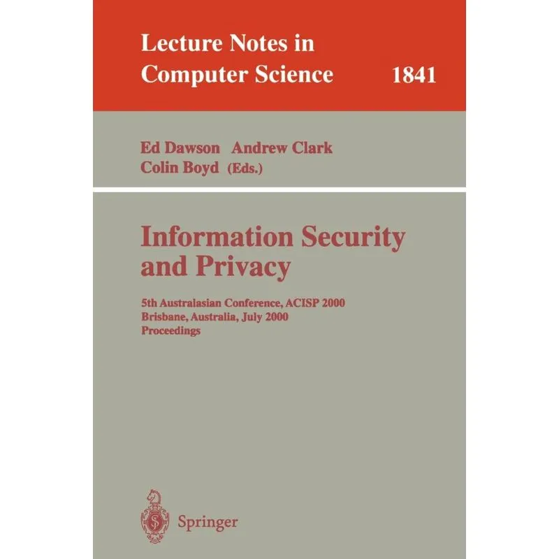 Information Security and Privacy