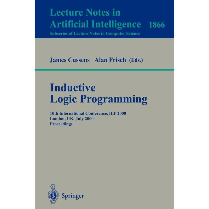 Inductive Logic Programming