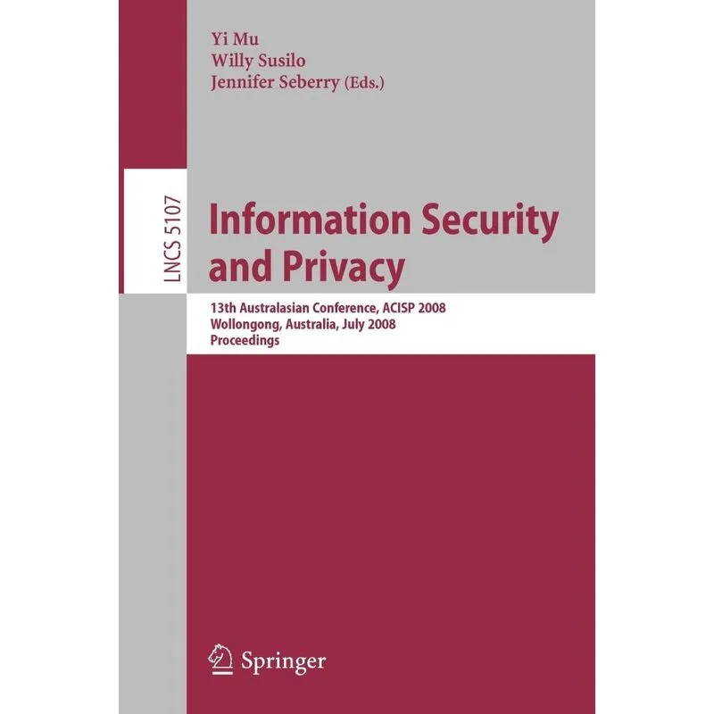 Information Security and Privacy