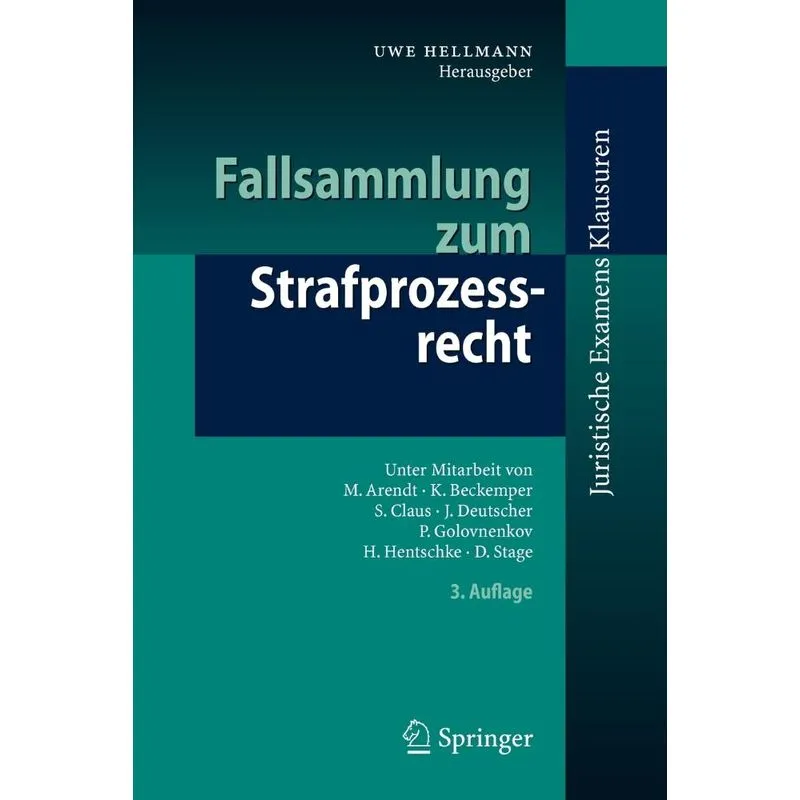 Fallsammlung zum Strafprozessrecht