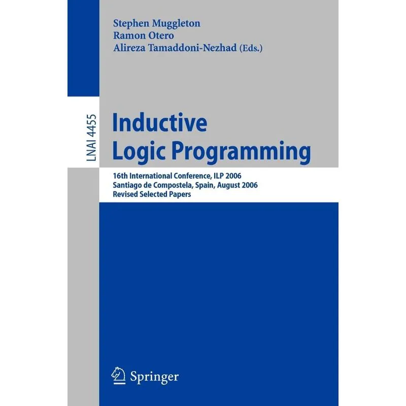 Inductive Logic Programming