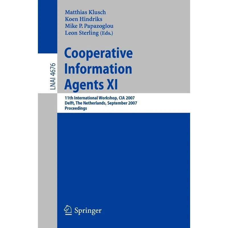 Cooperative Information Agents XI