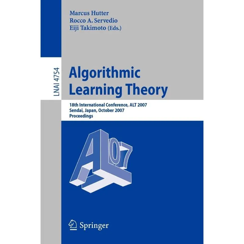 Algorithmic Learning Theory