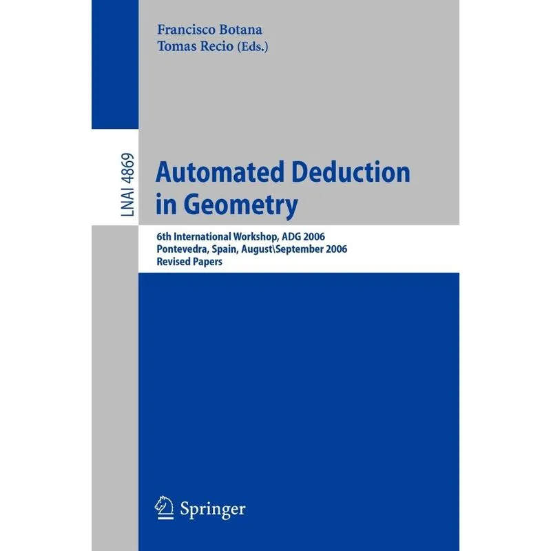 Automated Deduction in Geometry