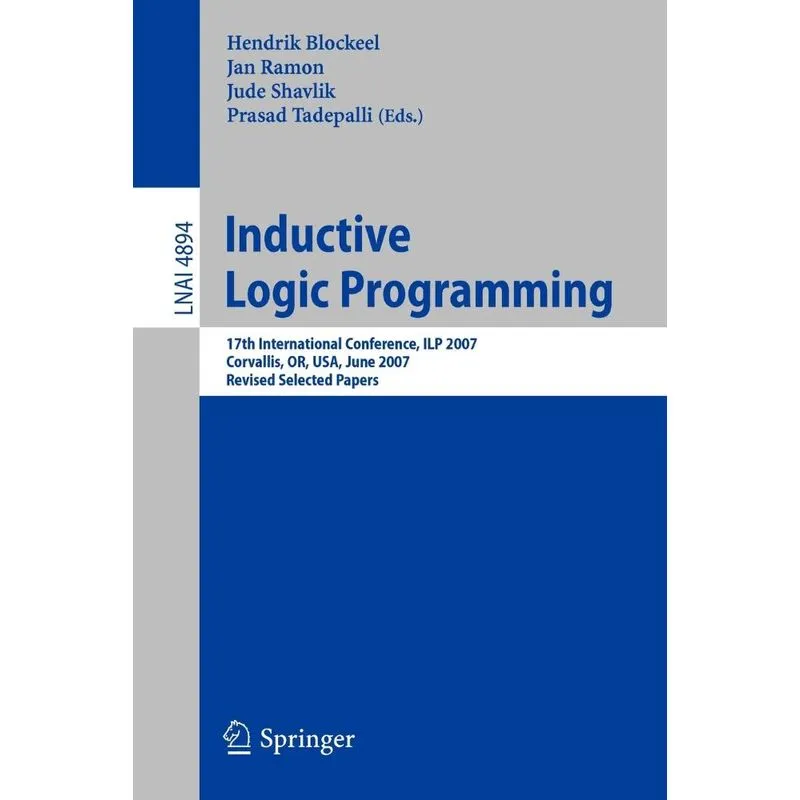 Inductive Logic Programming