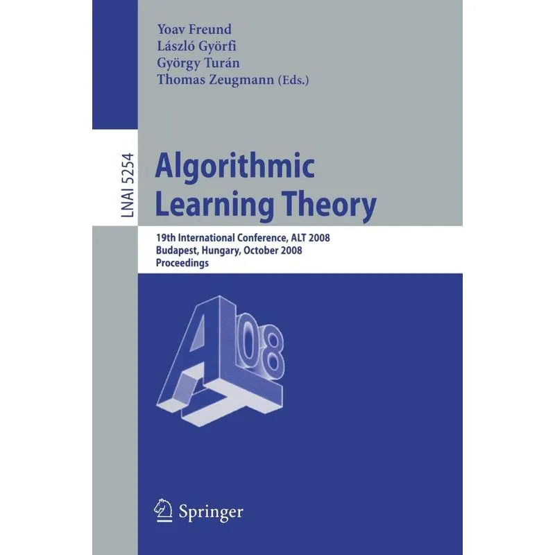 Algorithmic Learning Theory