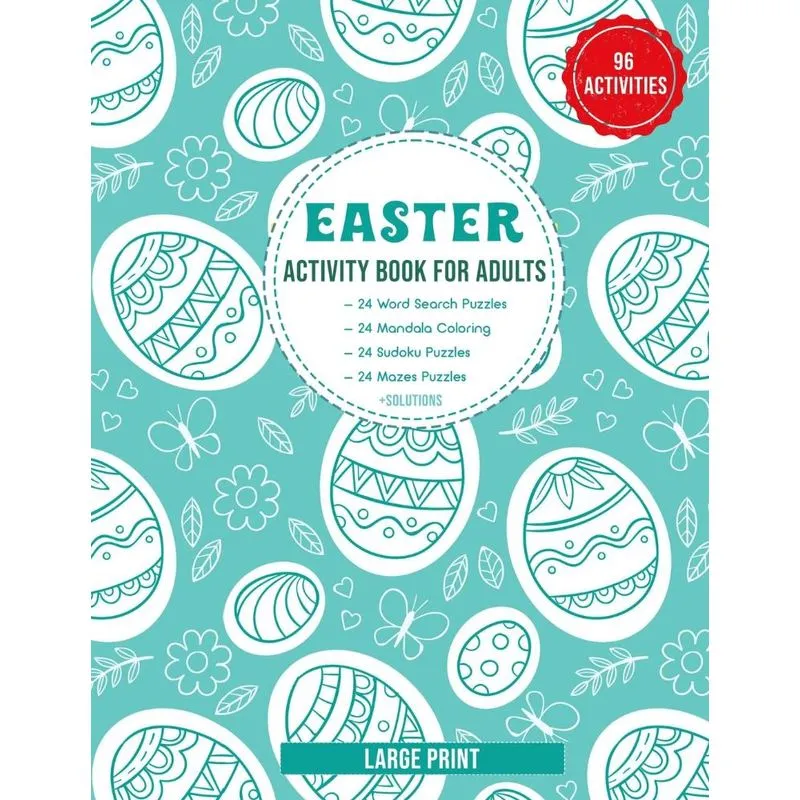 Easter Activity Book for Adults