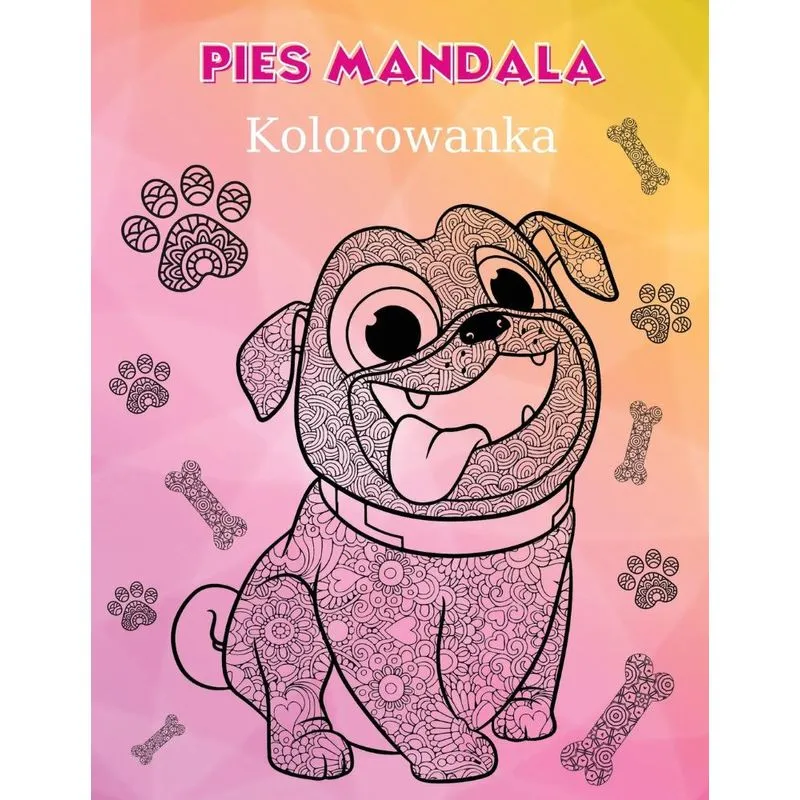 Pies Mandala Kolorowanka