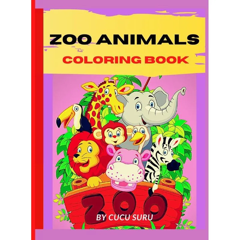 Zoo Animals Coloring Book