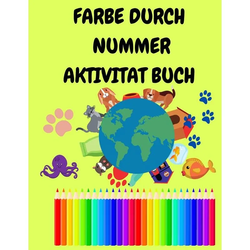 Farbe durch Nummer Aktivität Buch
