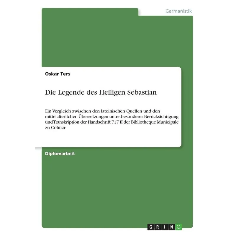 Die Legende Des Heiligen Sebastian