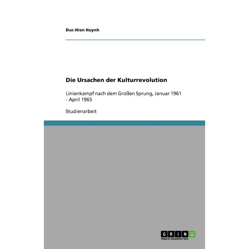 Die Ursachen Der Kulturrevolution