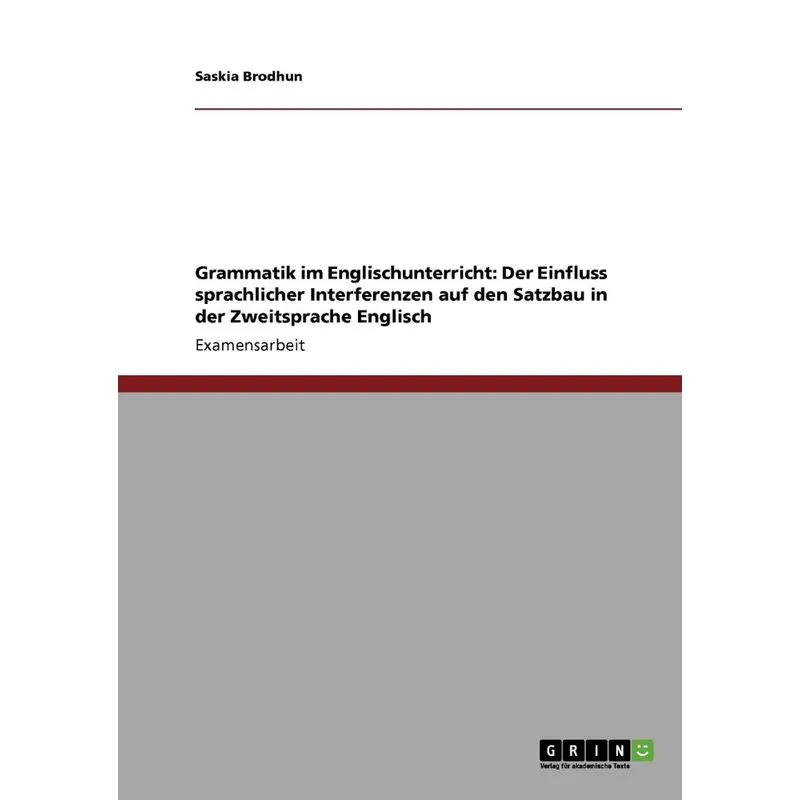 Grammatik im Englischunterricht