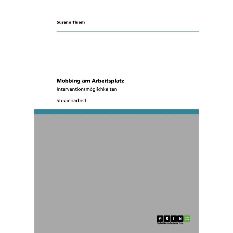 Mobbing am Arbeitsplatz