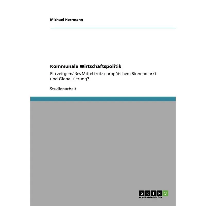 Kommunale Wirtschaftspolitik