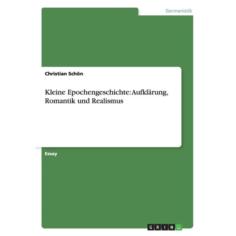 Kleine Epochengeschichte