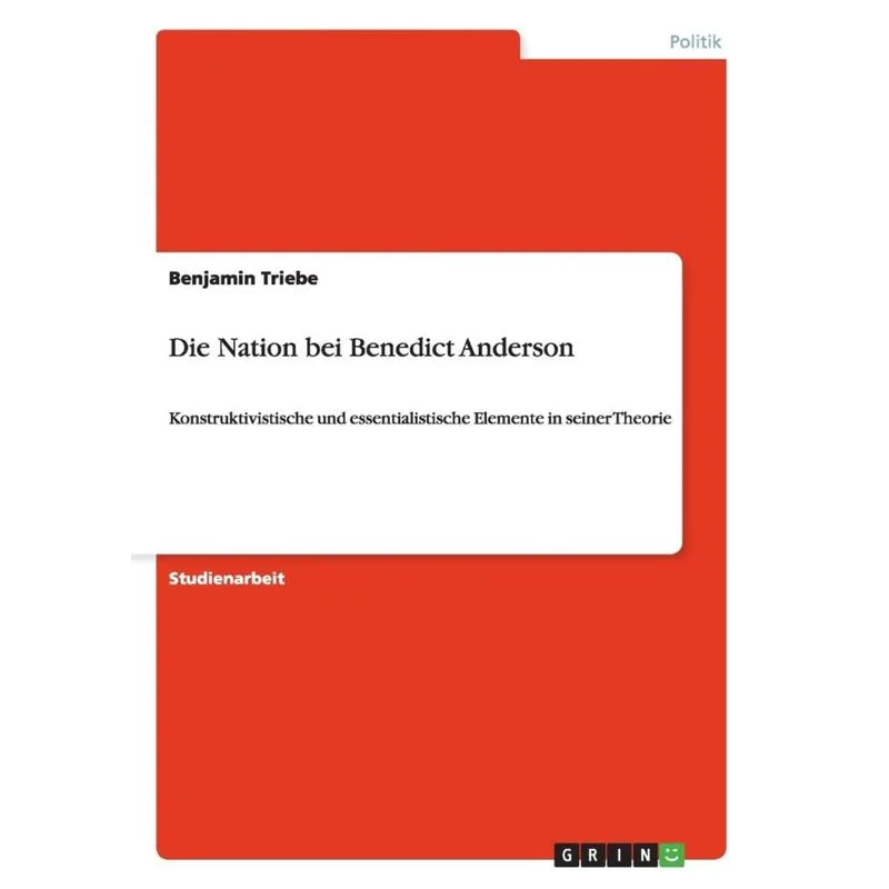 Die Nation bei Benedict Anderson
