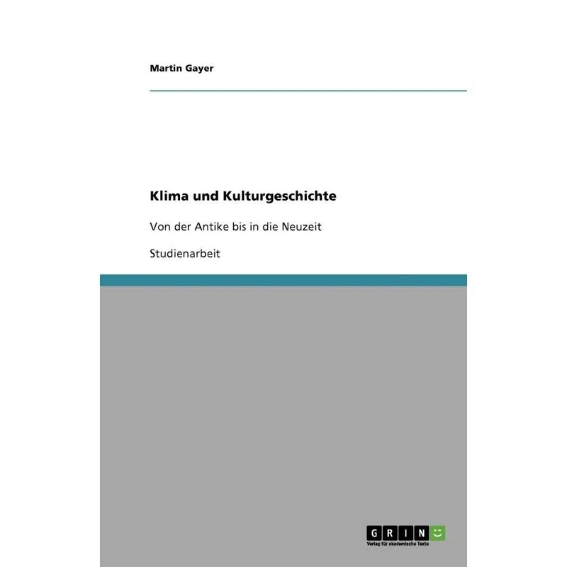 Klima und Kulturgeschichte