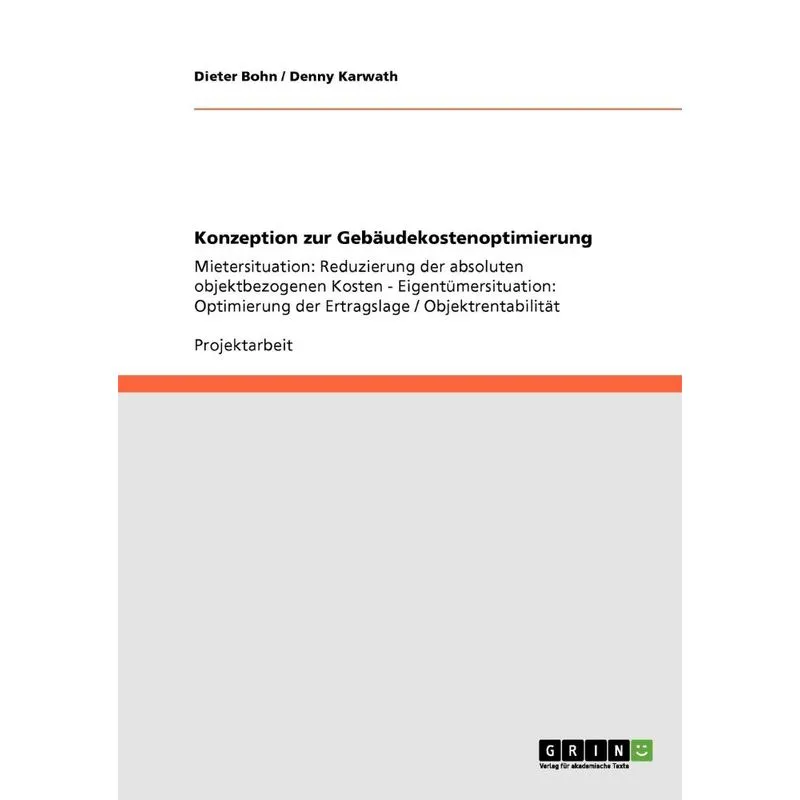Konzeption zur Gebäudekostenoptimierung