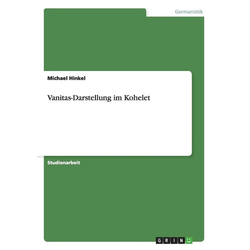 Vanitas-Darstellung im Kohelet
