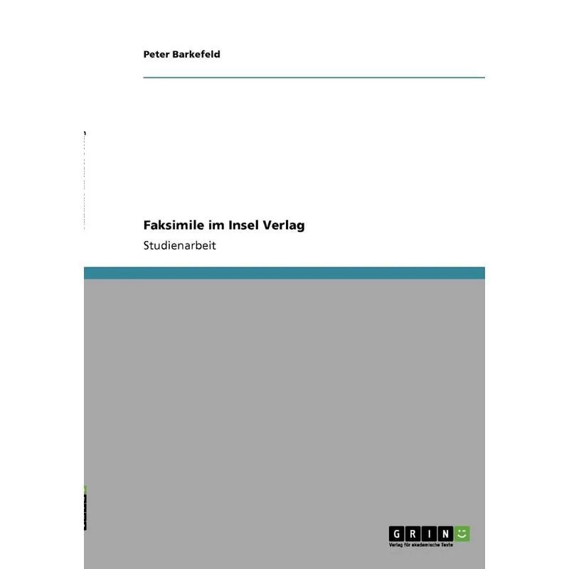 Faksimile im Insel Verlag