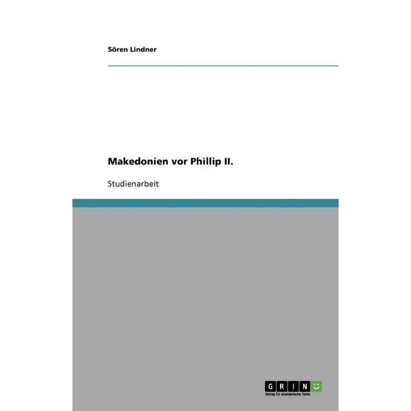Makedonien Vor Phillip Ii.