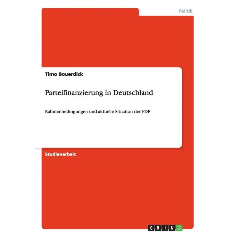 Parteifinanzierung in Deutschland