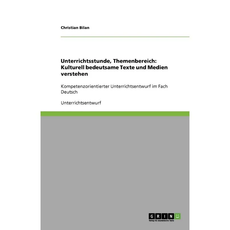 Unterrichtsstunde, Themenbereich