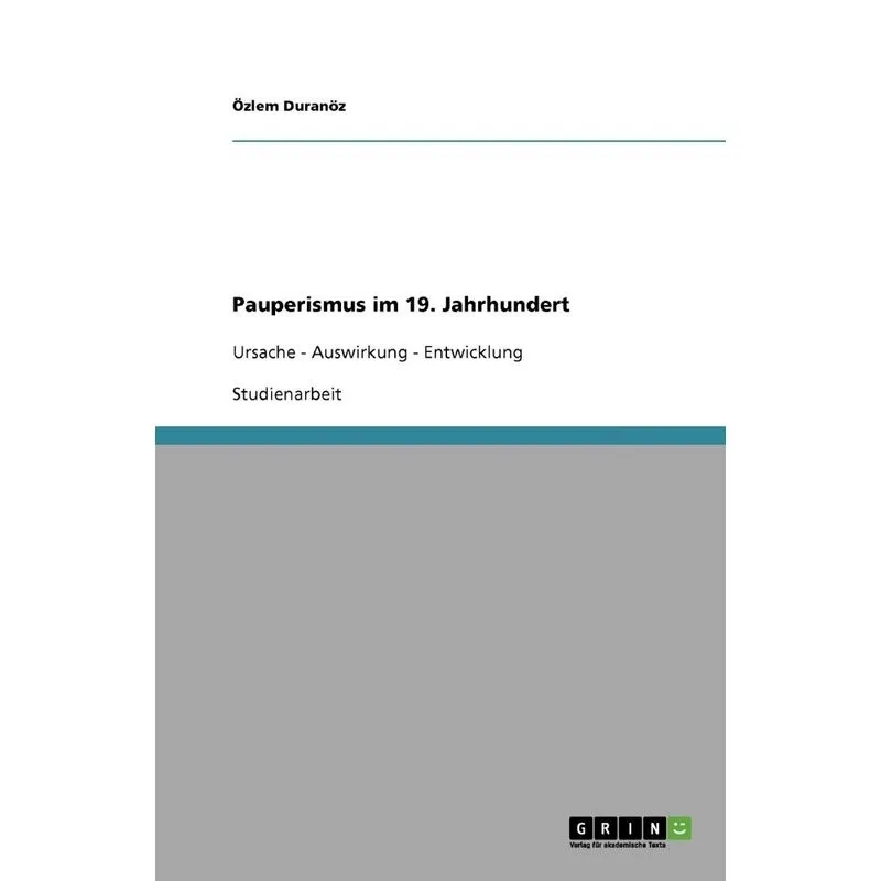 Pauperismus Im 19. Jahrhundert