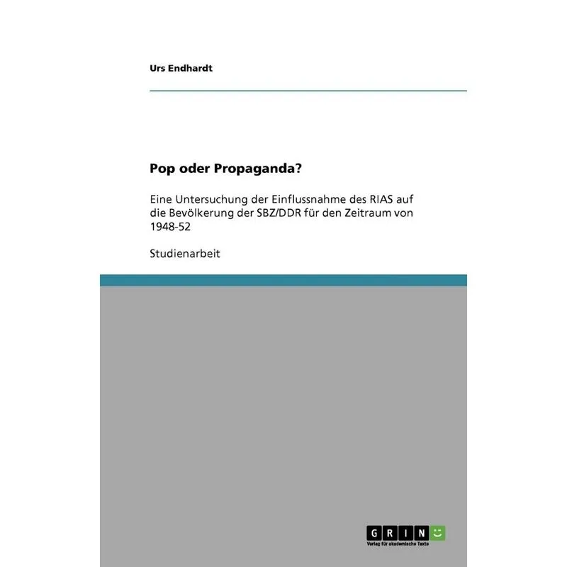 Pop Oder Propaganda?