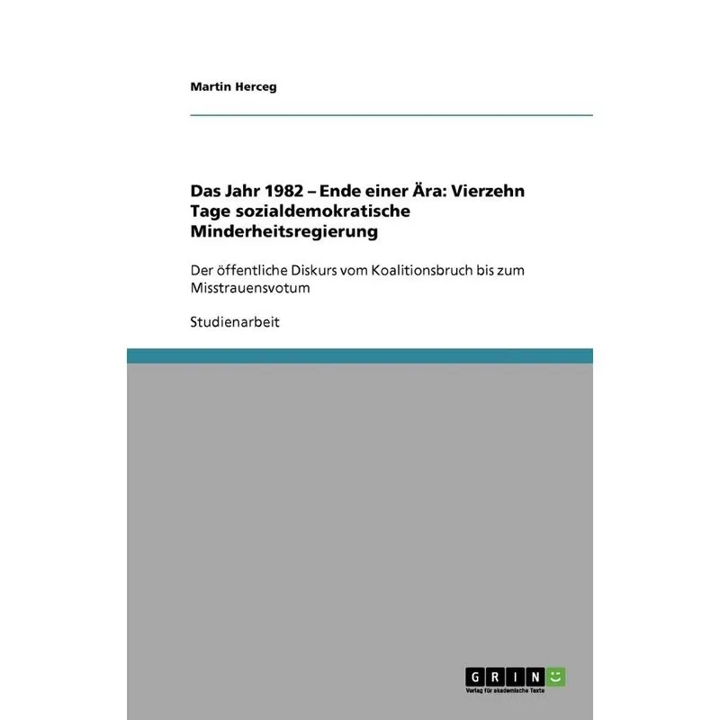 Das Jahr 1982 - Ende Einer Ära