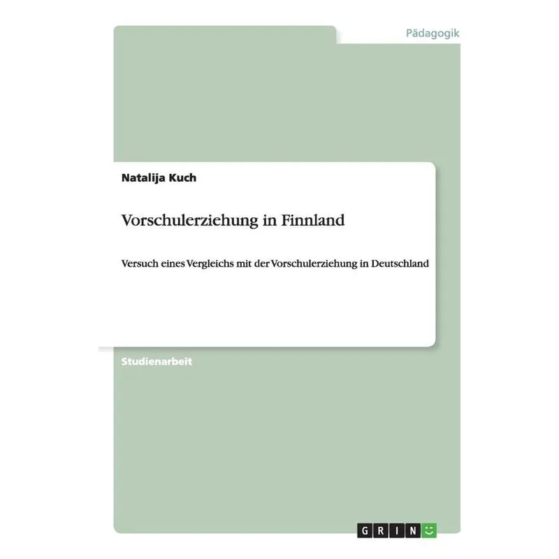 Vorschulerziehung in Finnland